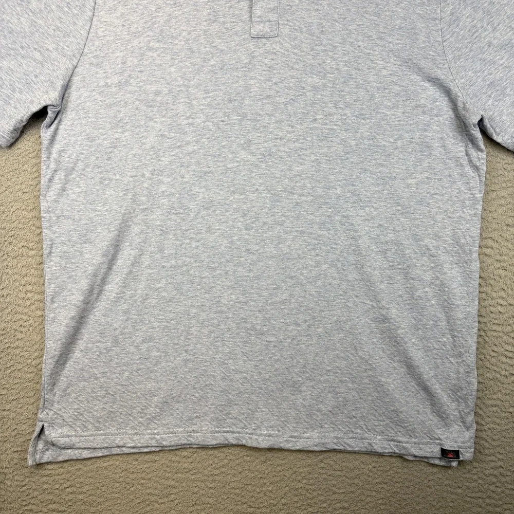 Faherty Cloud Cotton‎ Polo Shirt Mens XL Blue Heather Jersey Soft Tagless Casual